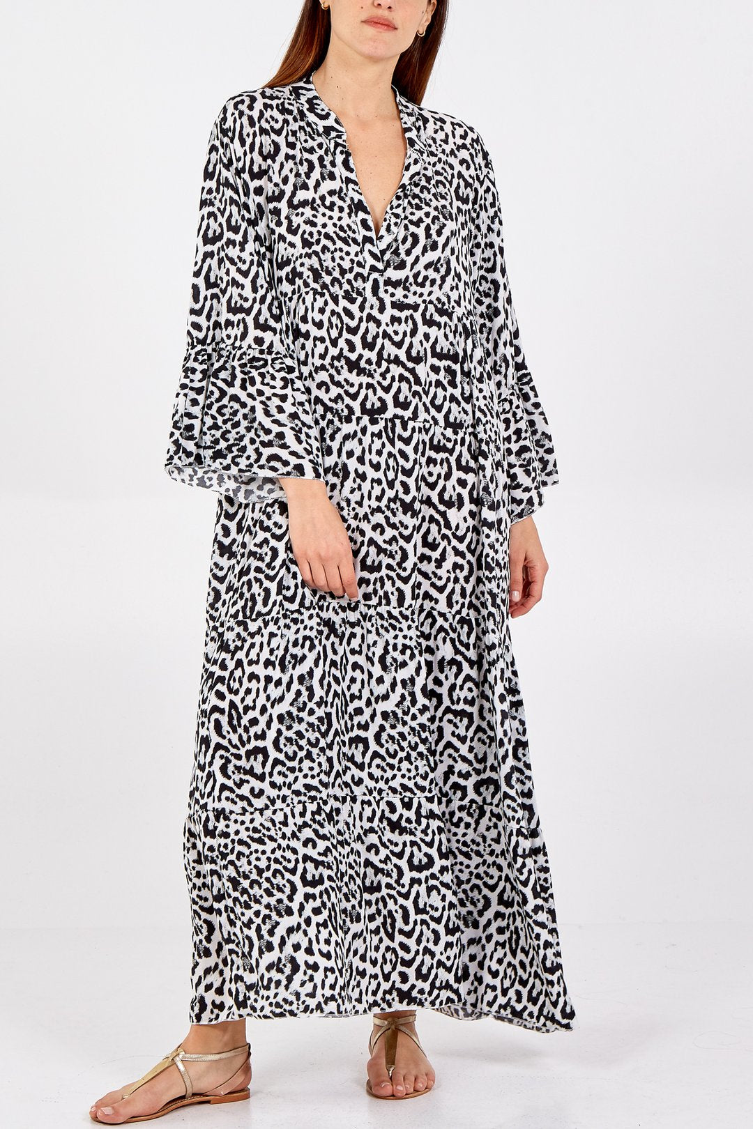 LACEY - Cascade Maxi Tiered Summer Dress - Italian Made