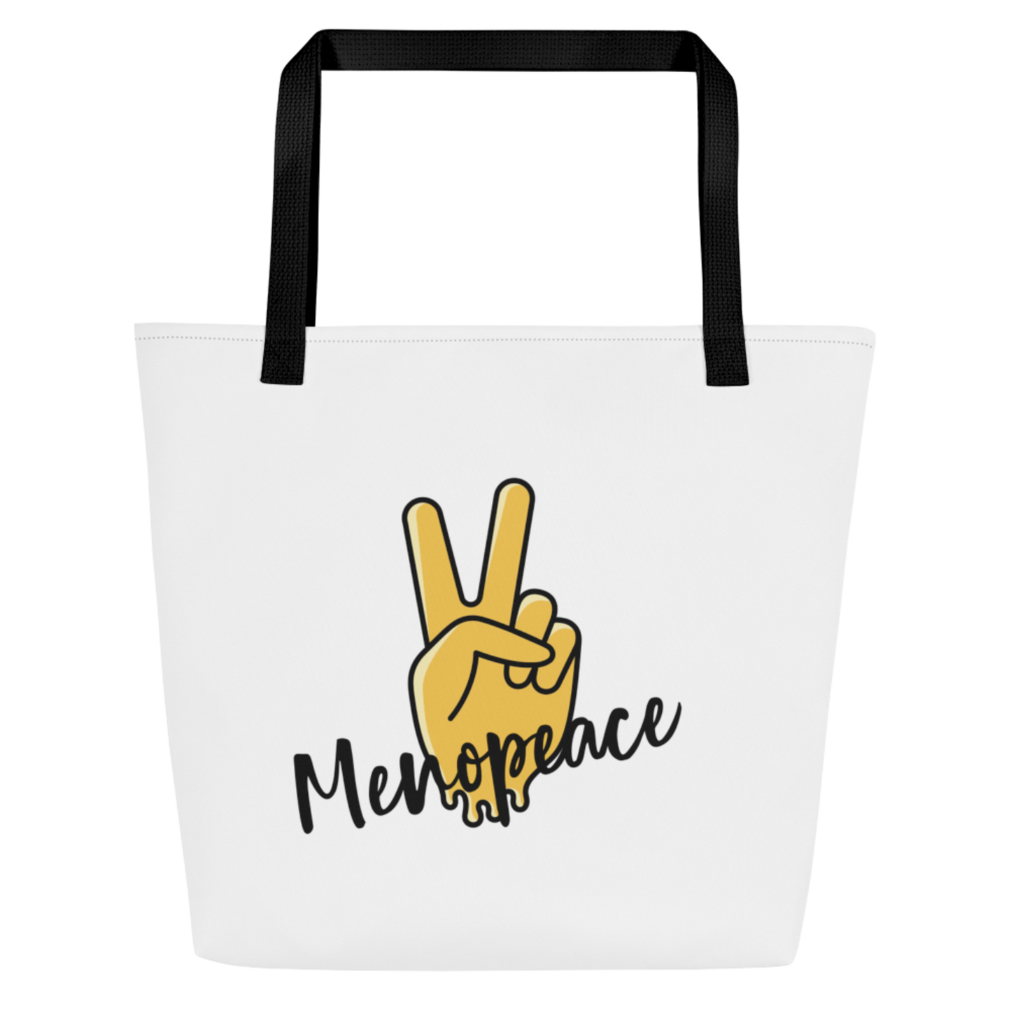 Menopeace Melting Hand Print Large Tote Bag | Womens Bags, Funny Themed Bags, Menopause Humour