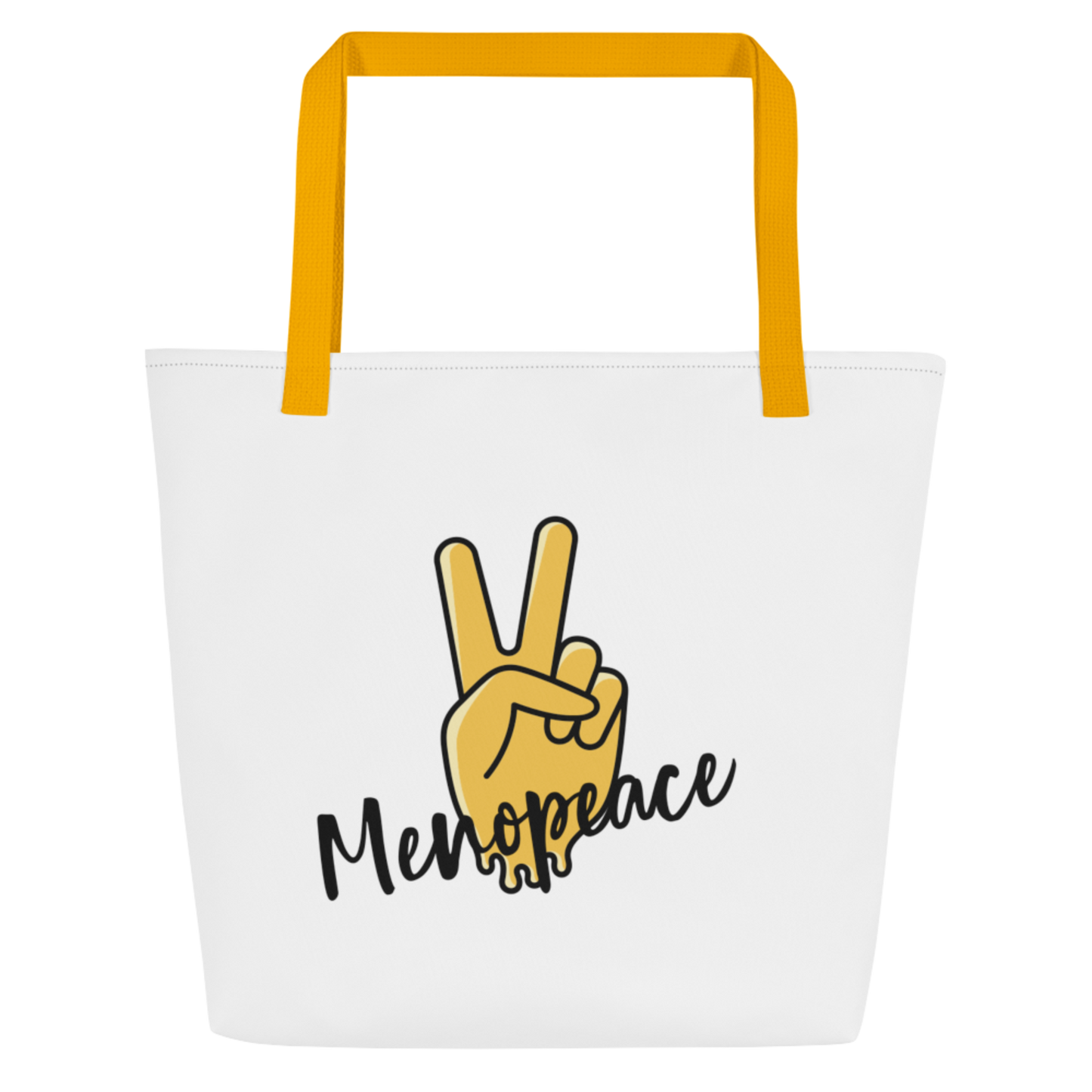 Menopeace Melting Hand Print Large Tote Bag | Womens Bags, Funny Themed Bags, Menopause Humour