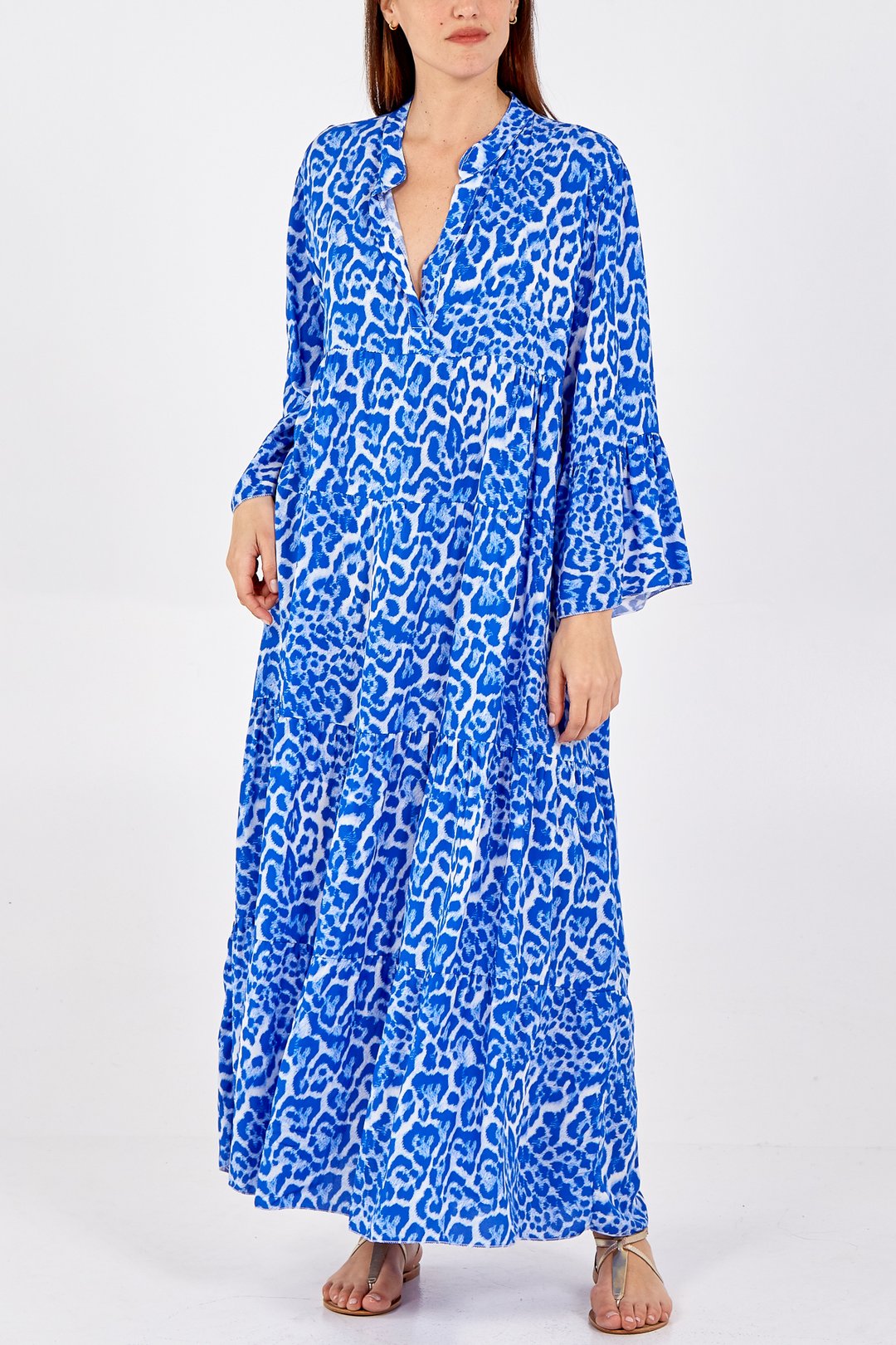 LACEY - Cascade Maxi Tiered Summer Dress - Italian Made